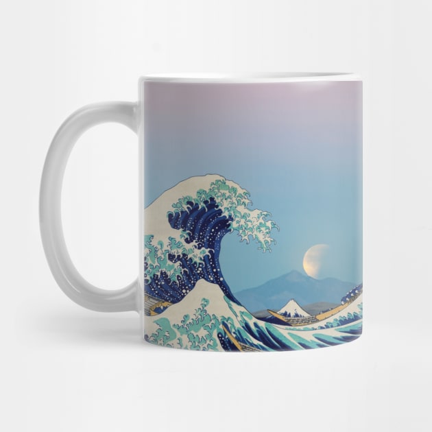 The Great Wave - Moon by creativewrld